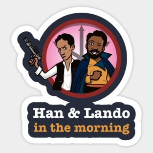Han and Lando Sticker
